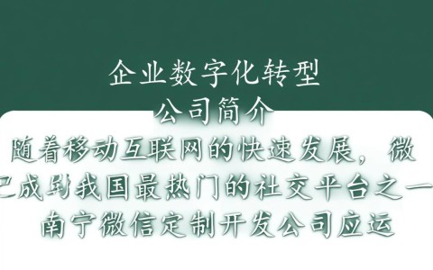 南宁微信定制开发公司哪家服务好？如何选择专业可靠的合作伙伴？