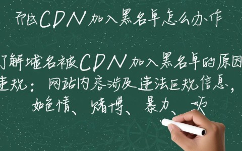 域名被CDN加入黑名单后，如何有效解除并恢复访问？快速解决策略全解析！