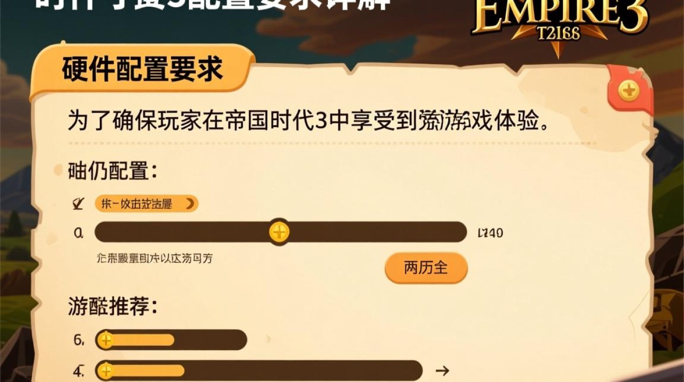帝国时代3配置要求，电脑配置低至高，如何轻松畅玩？
