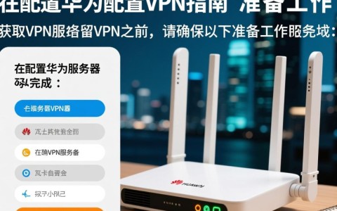 华为路由器配置VPN时，如何确保设置无误且安全高效？