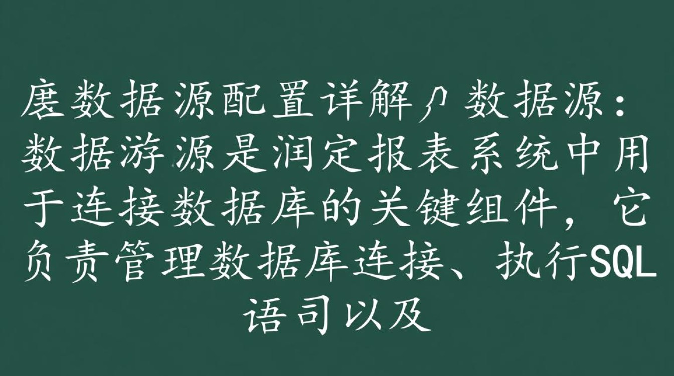 润乾数据源配置中如何实现高效的数据源管理及优化? 润乾数据源配置中如何实现高效的数据源管理及优化?