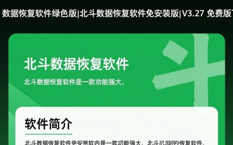 北斗数据恢复软件V3.27免安装免费版下载