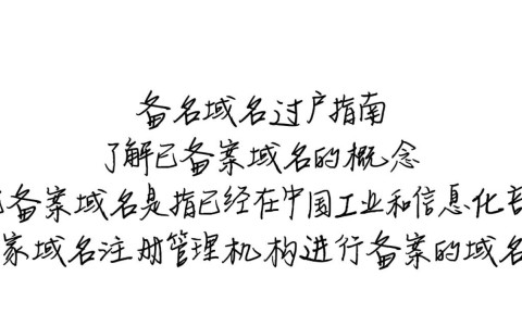 已备案域名过户流程详解，如何安全、高效完成域名过户？