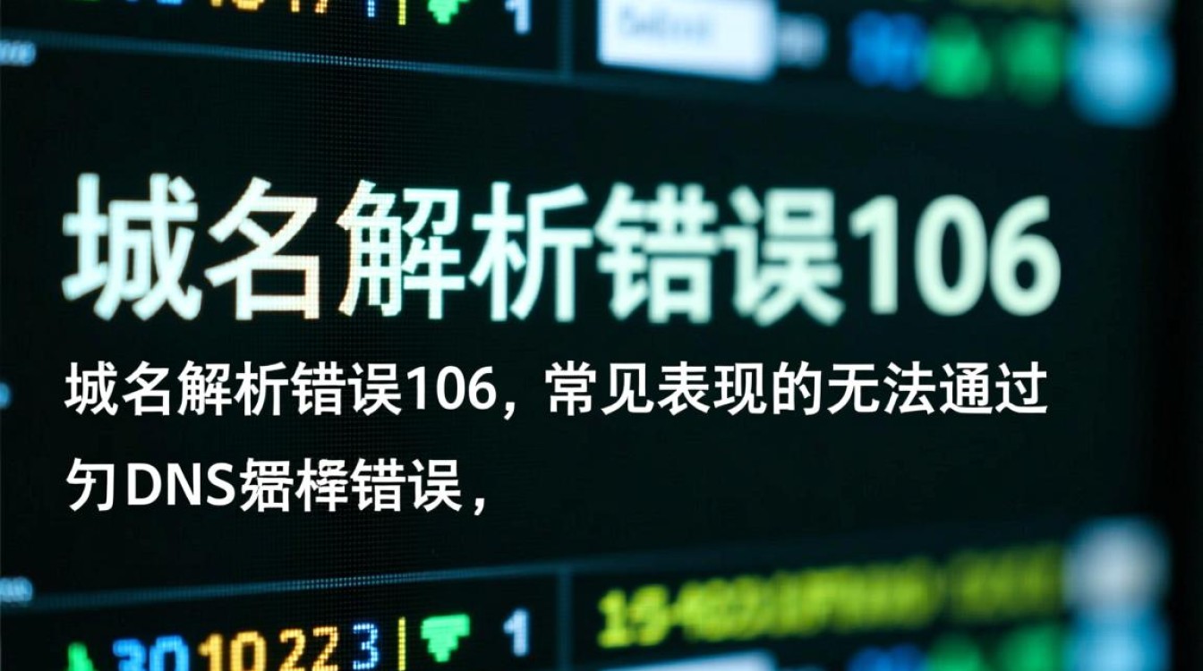 域名解析错误106是什么原因导致的，如何解决这一问题？