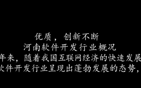 河南软件开发服务哪家强？服务佳的软件开发企业有哪些特点？