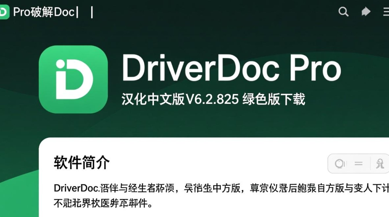 DriverDoc Pro V6.2.825 汉化绿色版下载
