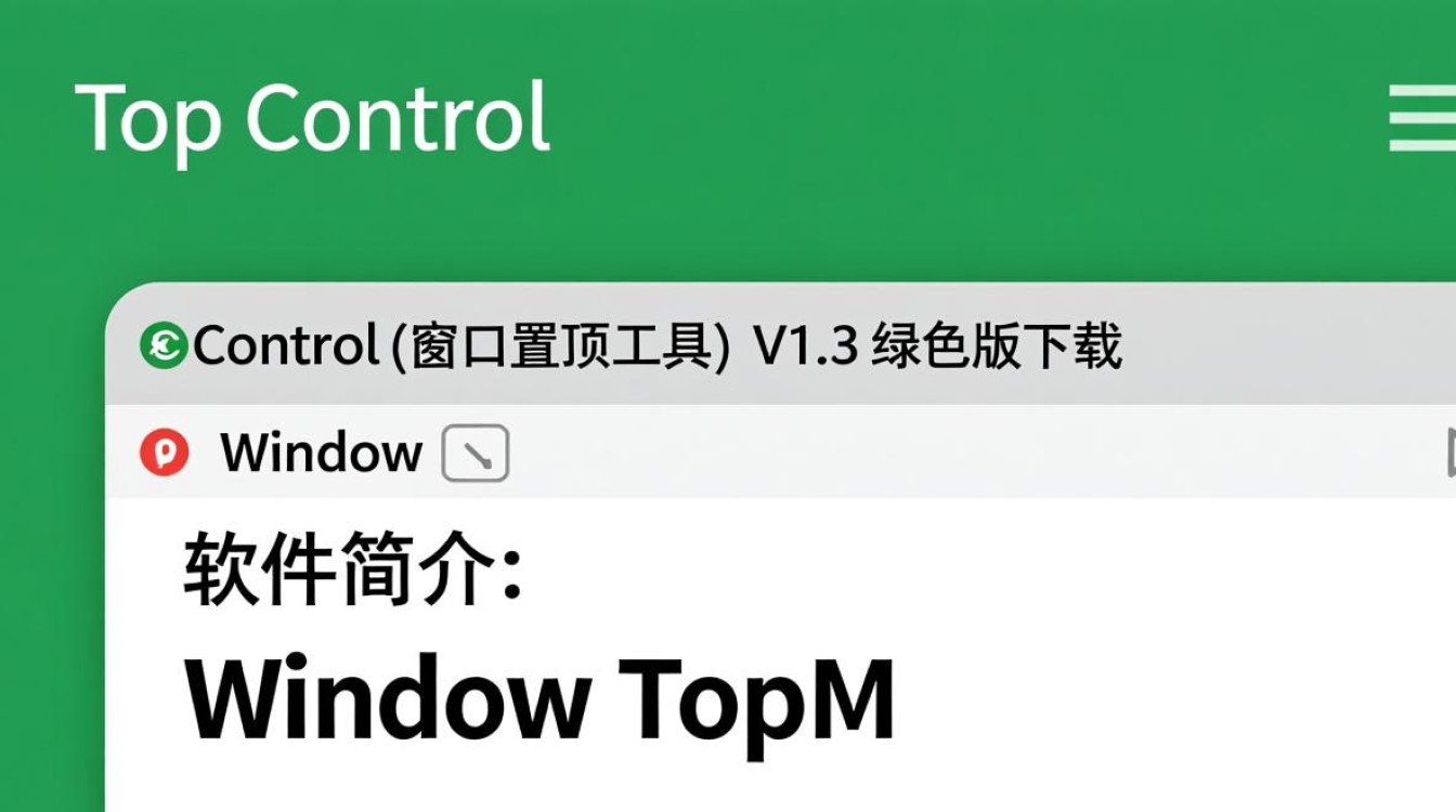 Topmost Window TopMost Control V1.3 绿色版窗口置顶工具 - 酷番云知识库