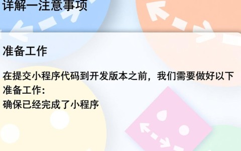 小程序代码提交开发版本，有何特别之处或注意事项？