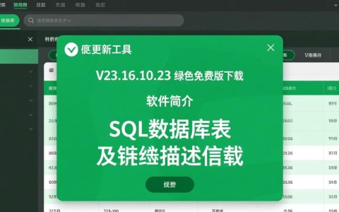 SQL数据库表字段描述工具V23.16.10.23绿色免费版
