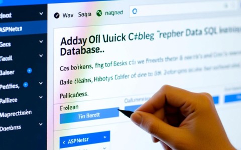 如何在ASP.NET中高效添加数据到数据库？详细步骤与技巧揭秘！