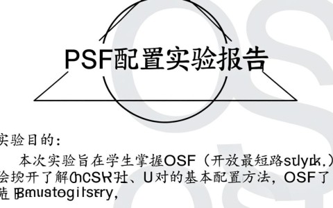 ospf配置实验报告中,哪些关键步骤或配置细节容易出错?