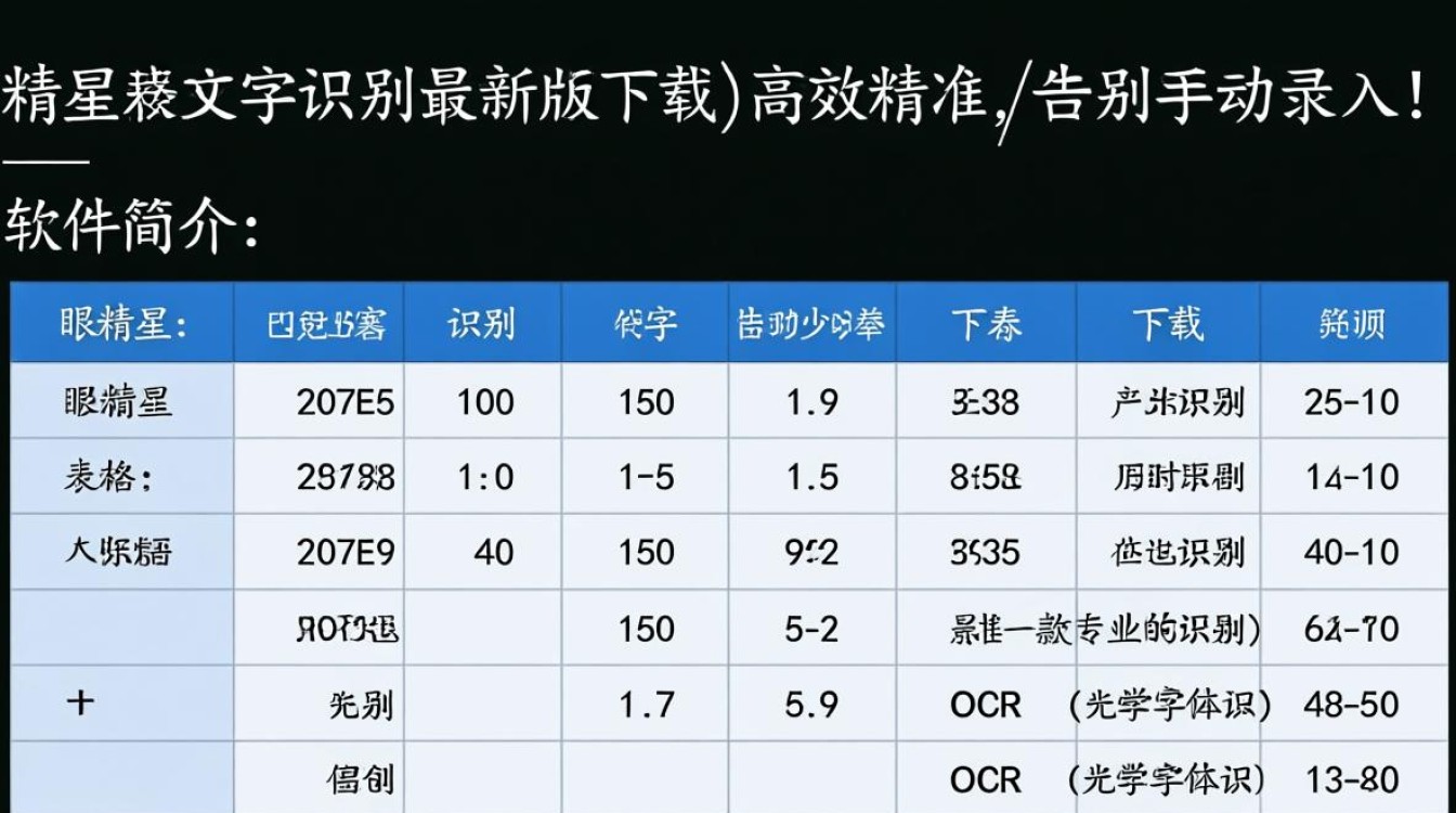 眼精星表格文字识别2025最新版下载