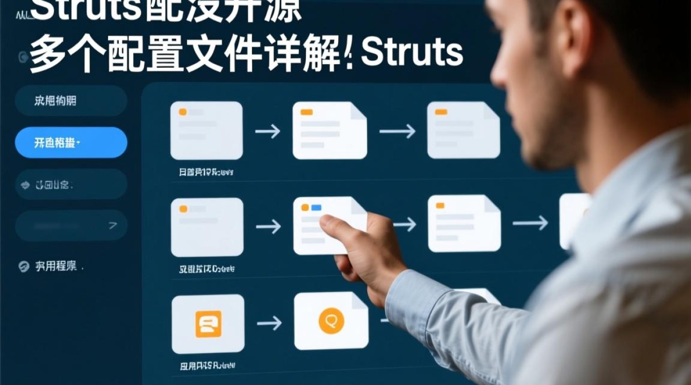 Struts框架中如何合理管理多个配置文件以优化性能和扩展性？