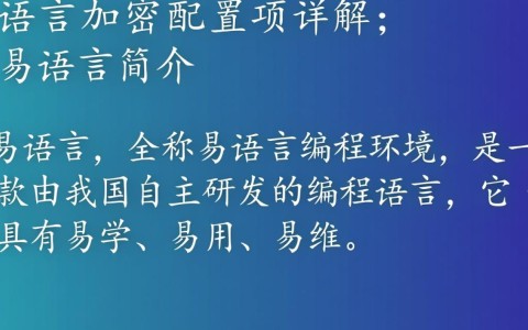 易语言加密配置项，如何实现安全配置，揭秘加密之谜？