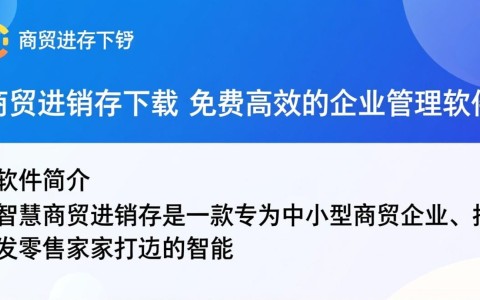 智慧商贸进销存软件下载