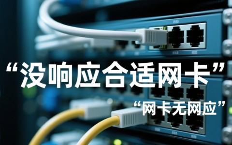 服务器没响应时如何排查和修复合适的网卡问题？