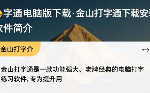金山打字通电脑版下载安装