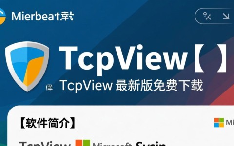 TcpView最新版下载，系统网络连接查看工具