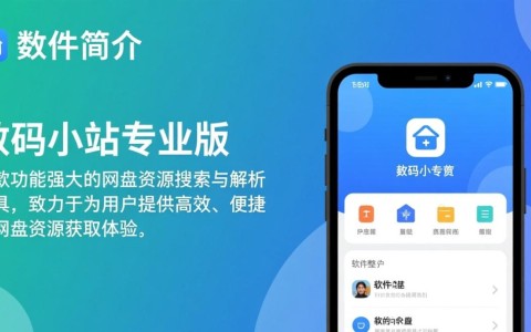 数码小站专业版下载安装，网盘解析一键获取