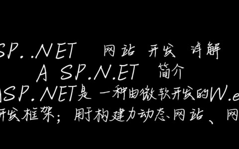 asp.net网站开发详解，有哪些关键技术和最佳实践？
