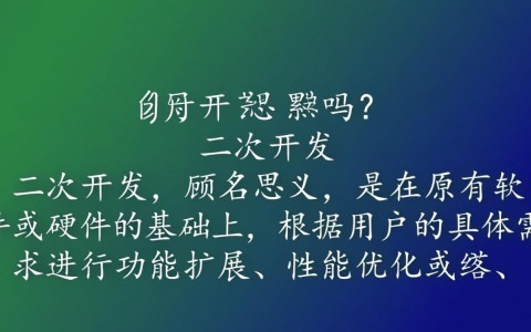 二次开发究竟有多累？揭秘开发者真实体验与挑战