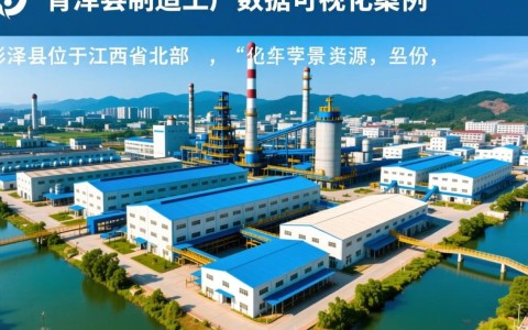 彭泽县制造工厂数据可视化案例，揭示了哪些产业发展趋势和问题？