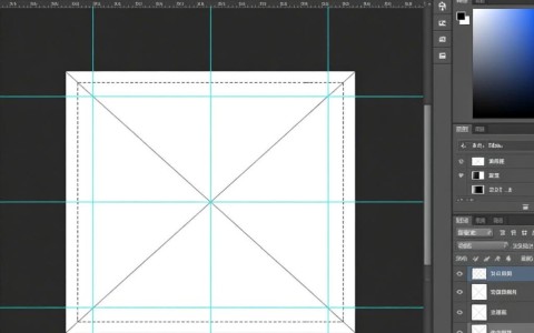 Photoshop中如何高效存储与调用预设参考线？