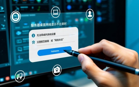 服务器桌面网络显示不出来怎么办？排查步骤与解决方法详解