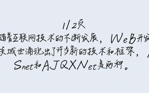 Asp.Net与Ajax.Net有何本质差异？揭秘两者应用与性能对比！