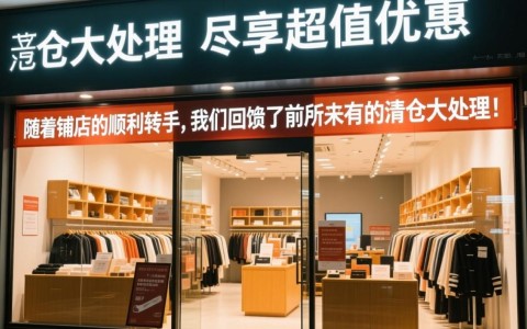 铺面转手，清仓大处理，这价格是否值得一看？揭秘背后原因！