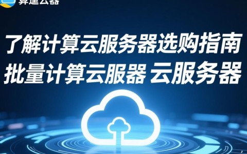 如何选择合适的批量计算云服务器？选购标准与技巧揭秘！